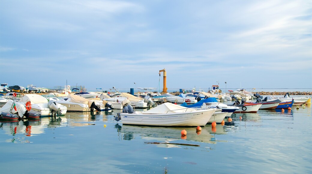 Olhao Harbour featuring a bay or harbor