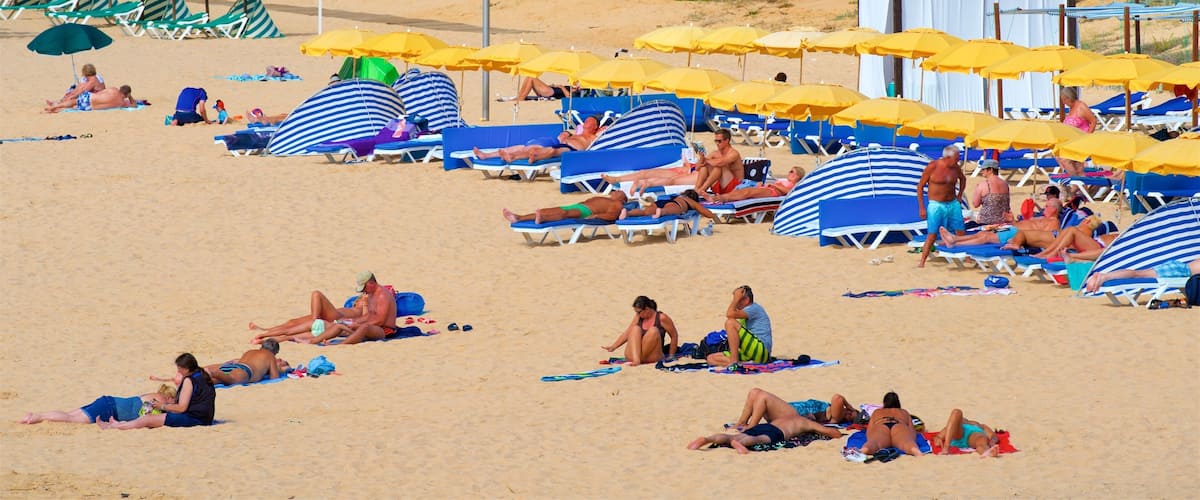 Gale Beach featuring general coastal views and a sandy beach as well as a small group of people