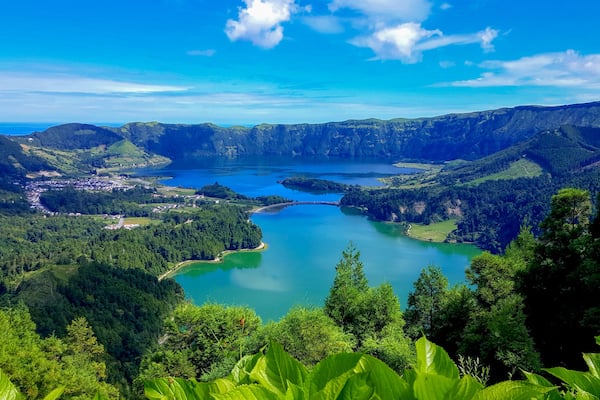 Lake Azul on the island of Sao Miguel Azores