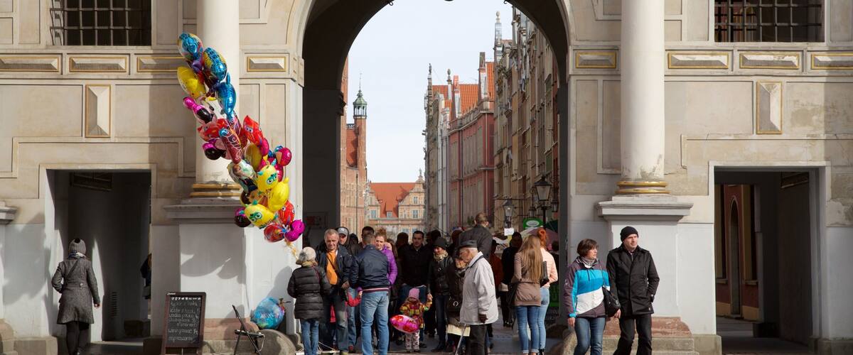 Golden Gate as well as a small group of people