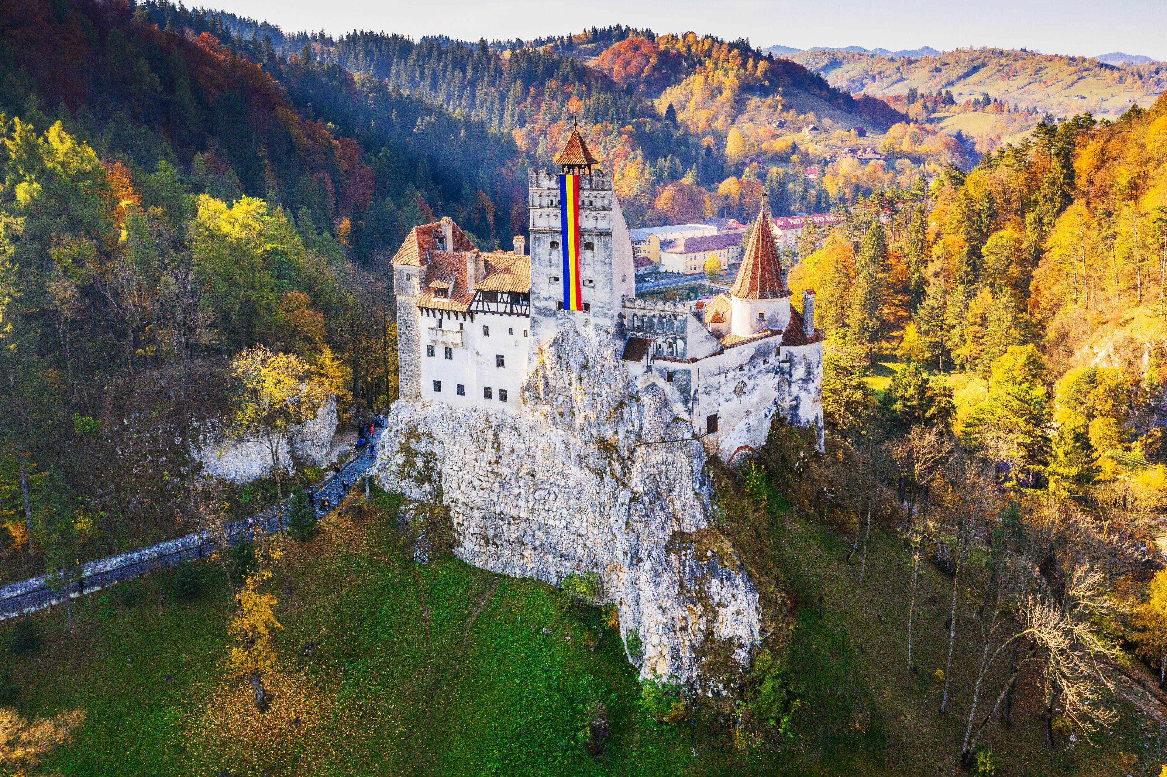 Brasov, Transylvania. Bran Castle, Romania.