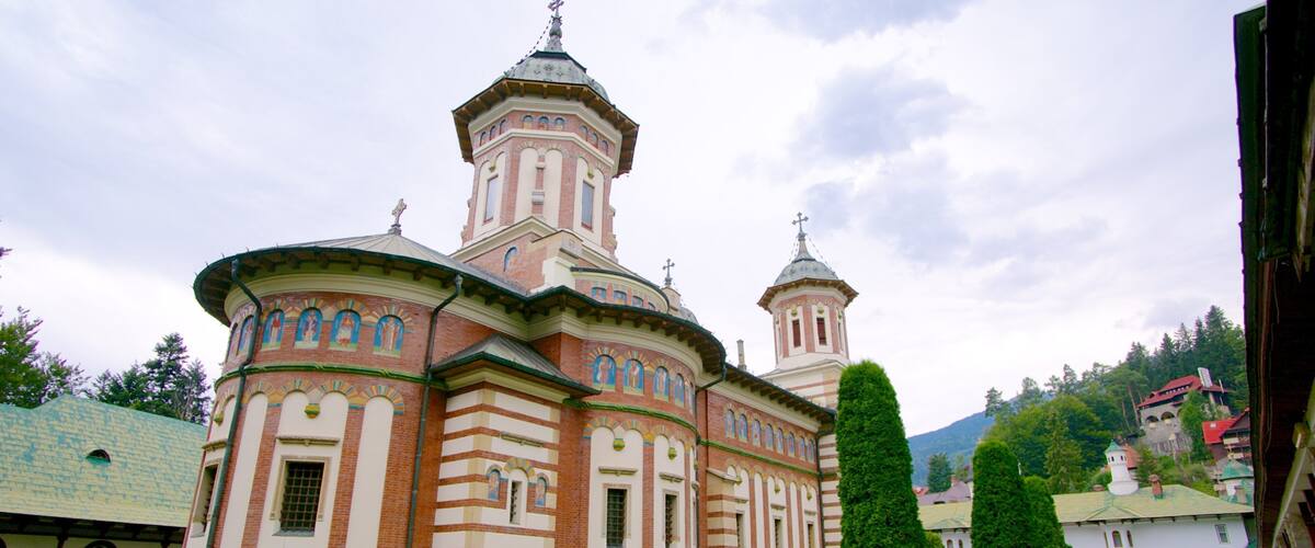 Boekarest inclusief een kerk of kathedraal, religieuze aspecten en historische architectuur