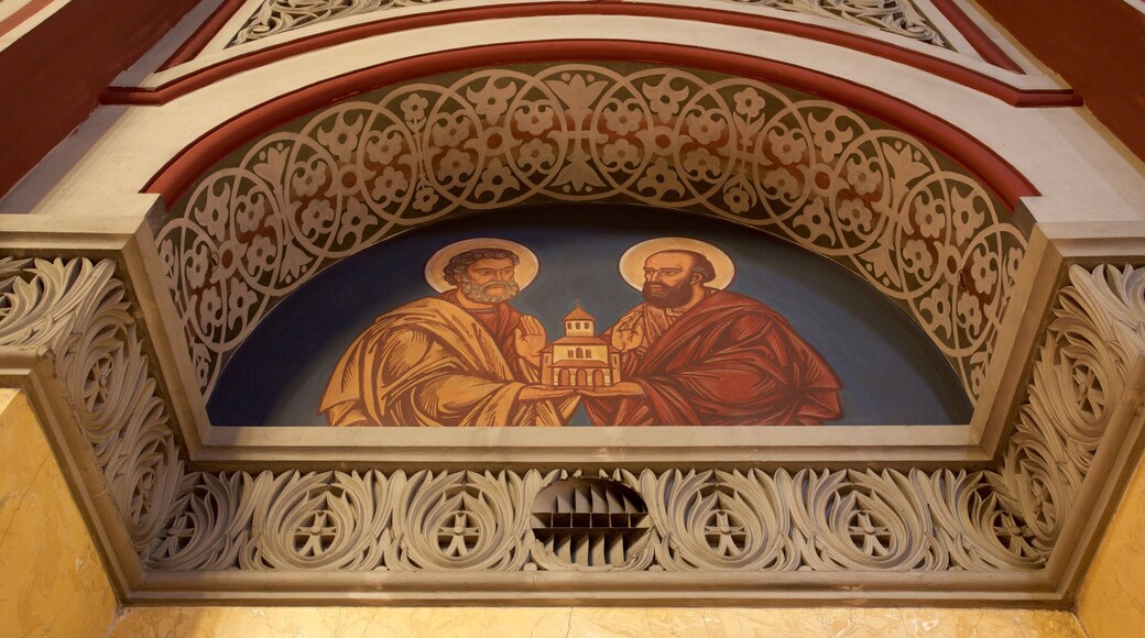 루마니아 정교 성당 을 특징 문화유산 건축, 교회 또는 성당 과 실내 전경