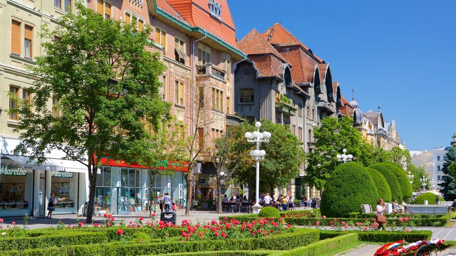 Piata Operei mostrando un parque y patrimonio de arquitectura