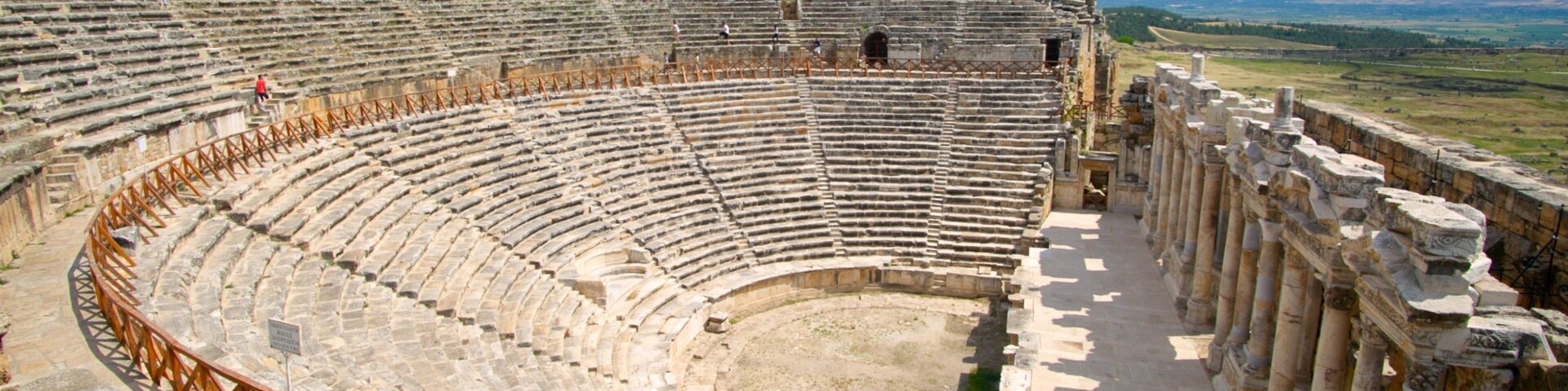 Hierapolis Theatre featuring heritage architecture, a ruin and theater scenes