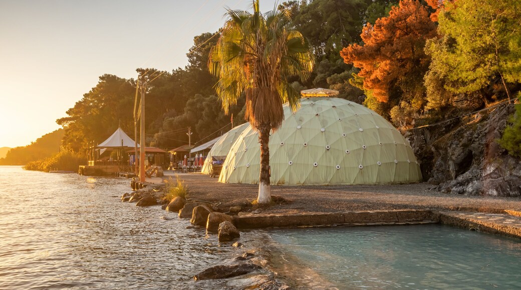 Sultaniye Kaplicalari hot springs and Mud Baths in Koycegiz, Mugla province, Turkey.