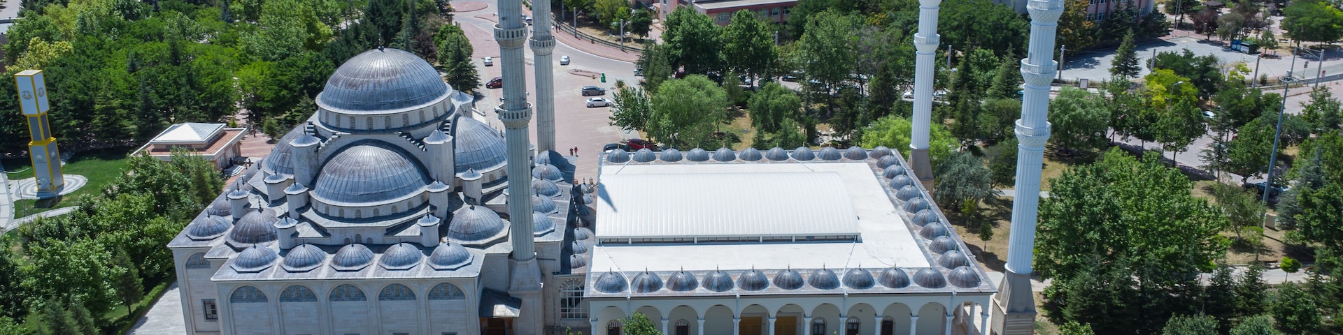 Konya Selcuk University Campus Mosque Drone Photos