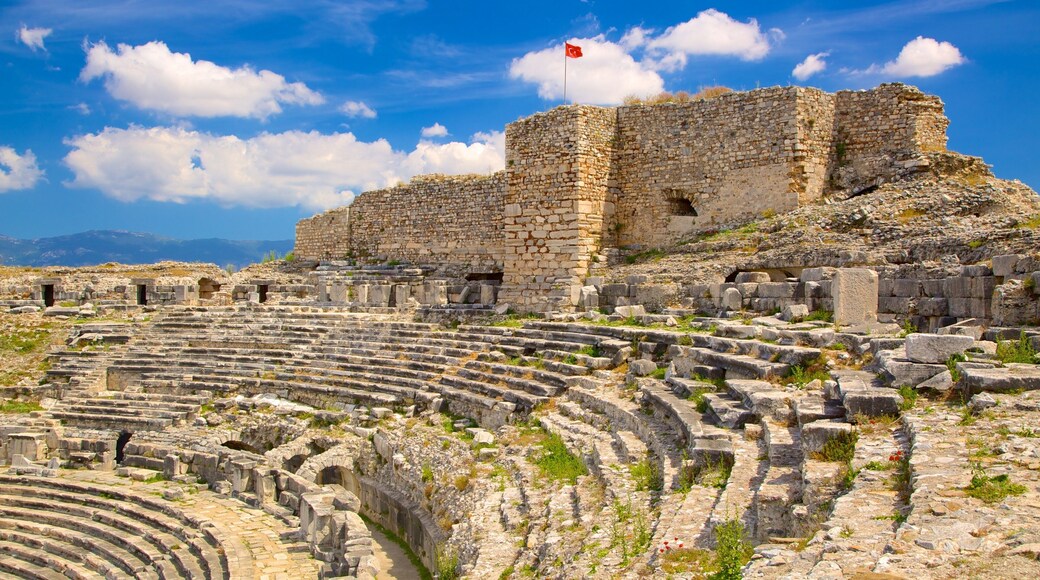 Miletus-ruinene som inkluderer bygningsruiner