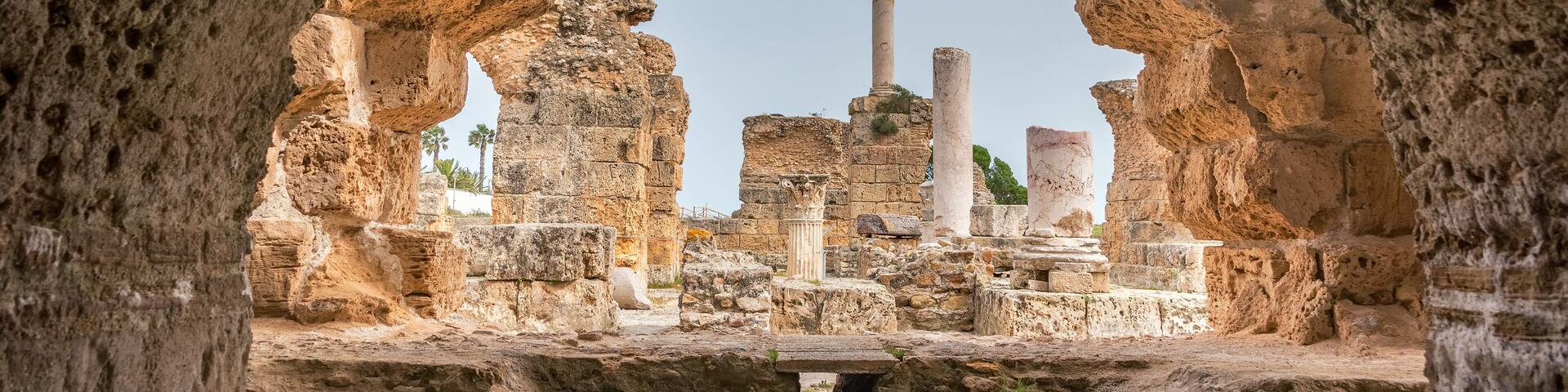 Antonine Baths in Carthage, Tunisia