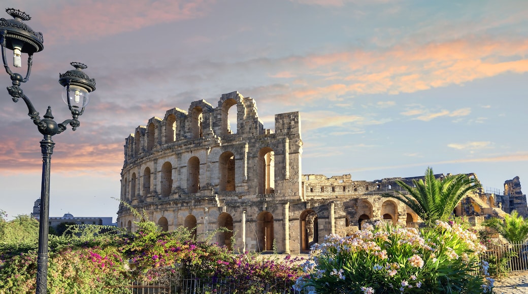 El Djem Colosseum amphitheater. Tunisia, North Africa