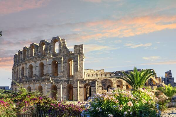 El Djem Colosseum amphitheater. Tunisia, North Africa