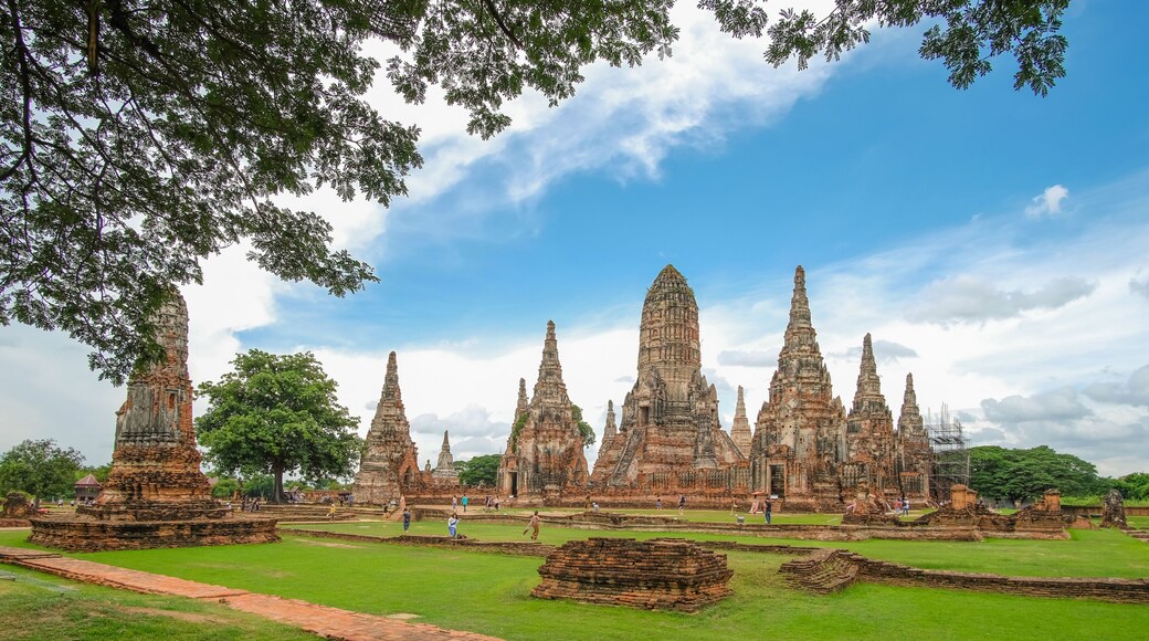 Chaiwatthanaram temple, Buddha temple in Ayutthaya, thailand.