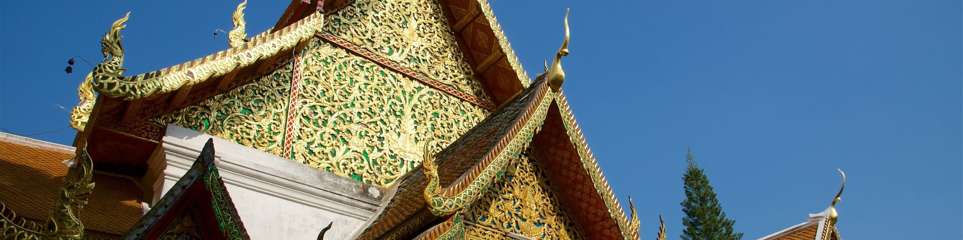 Wat Phrathat Doi Suthep ofreciendo un templo o lugar de culto