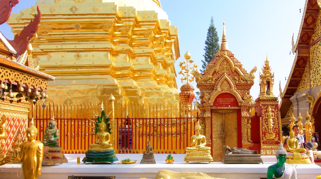 Wat Phrathat Doi Suthep som inkluderer tempel eller hellig sted