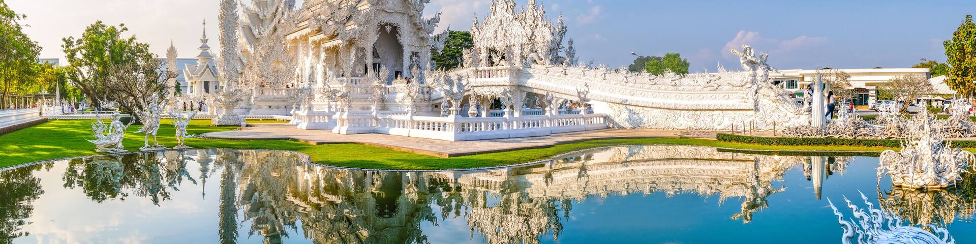 White Temple Chiang Rai Thailand, Wat Rong Khun, Northern Thailand.