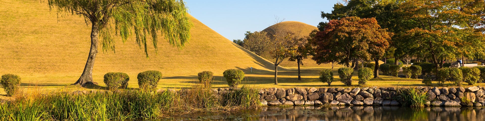 Lake in Tumuli Park in Gyeongju, South Korea; Shutterstock ID 182208575; purchase_order: SF 06557000; job: ; client: ; other: