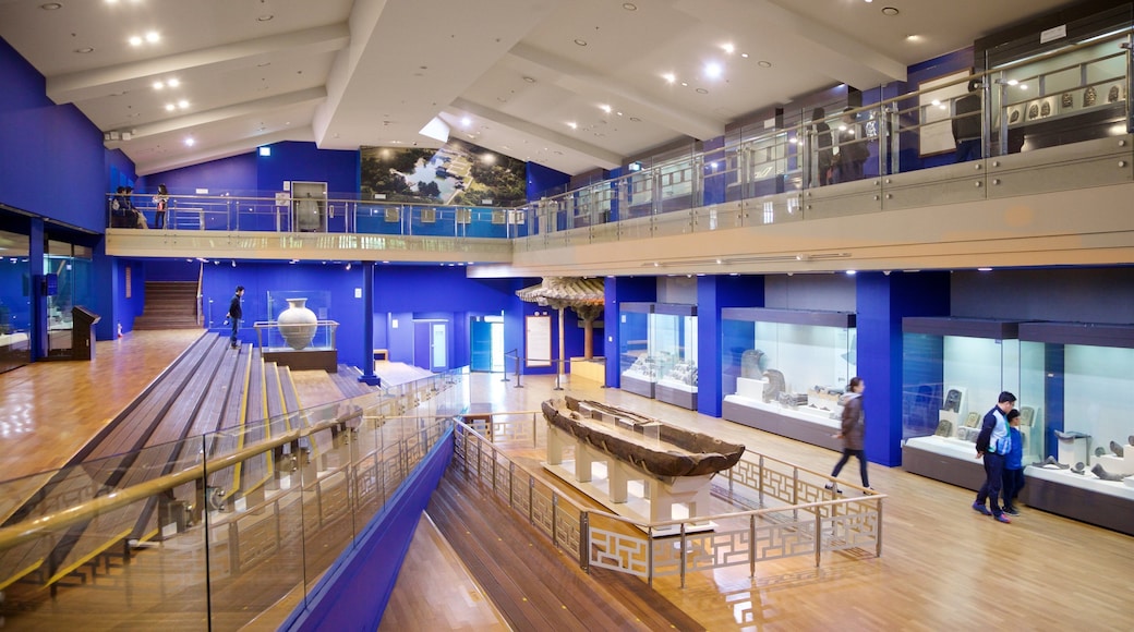 Gyeongju National Museum featuring interior views