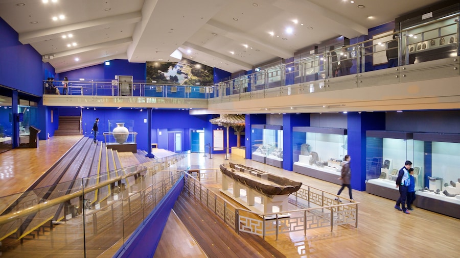 Gyeongju National Museum featuring interior views