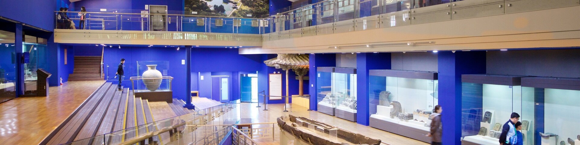 Gyeongju National Museum featuring interior views