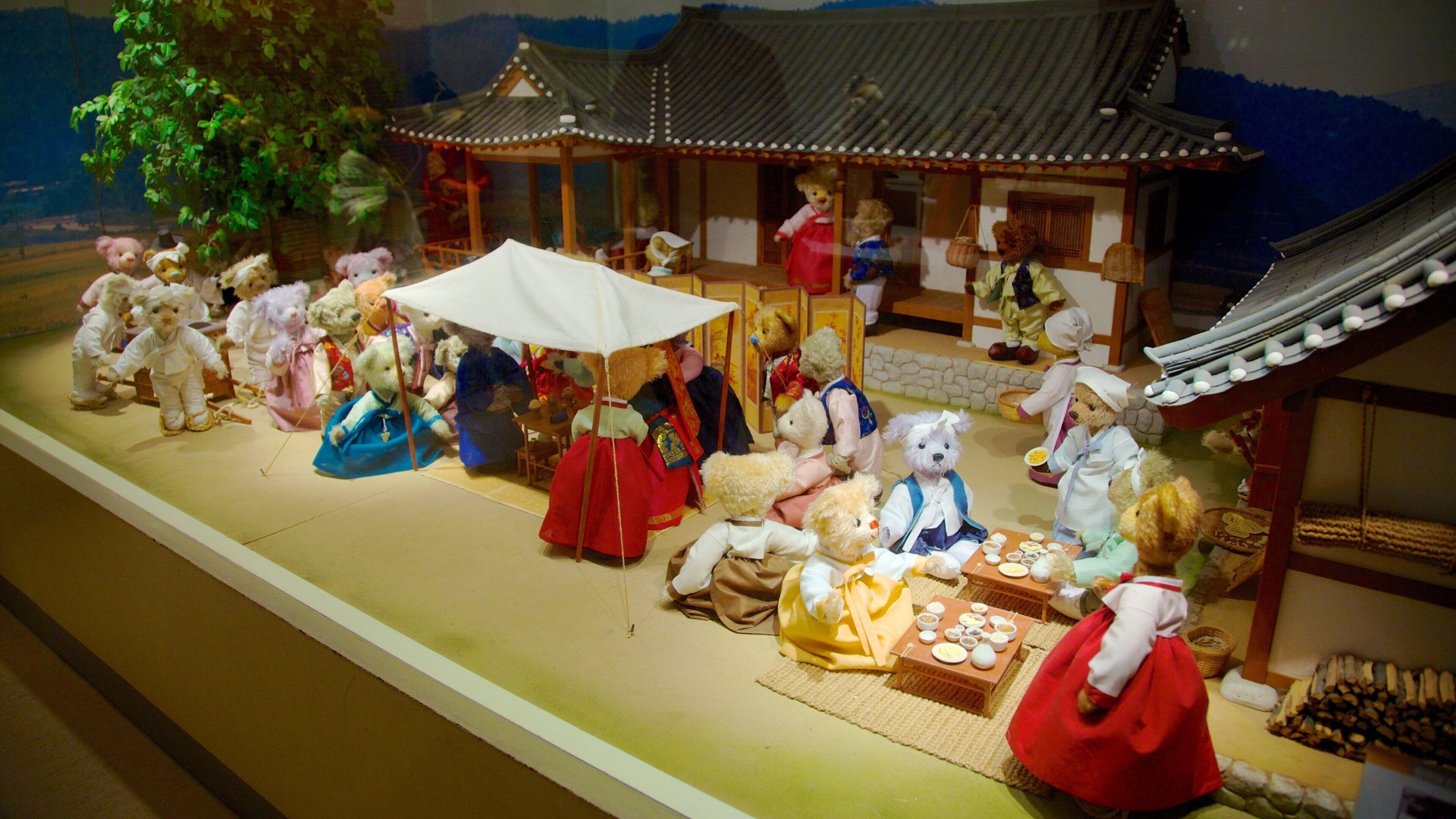 Jeju teddybjørnmuseum fasiliteter samt innendørs