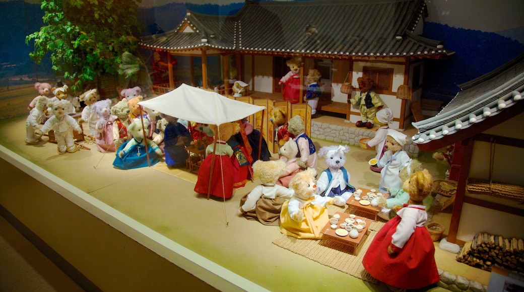 Jeju teddybjørnmuseum fasiliteter samt innendørs