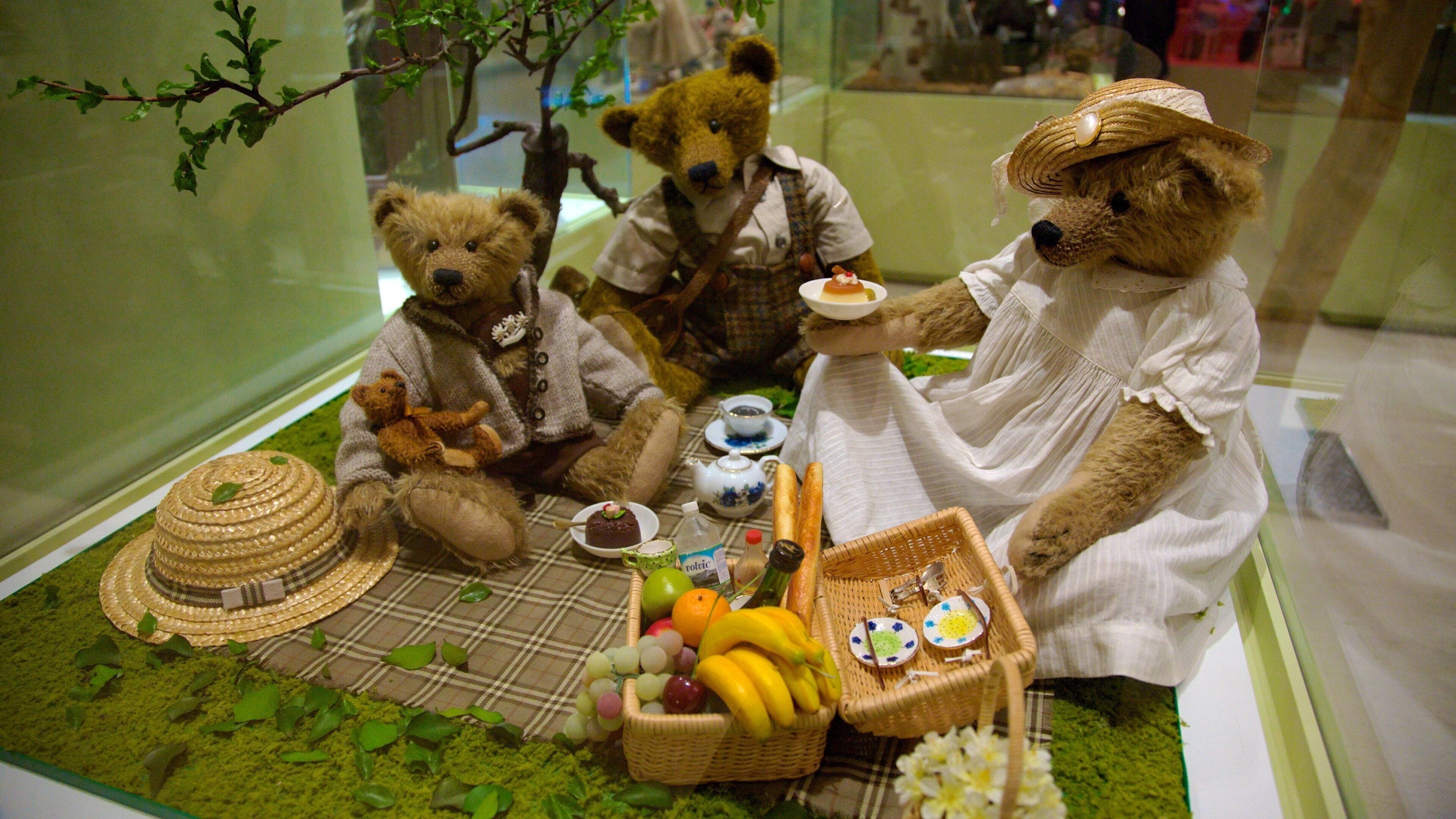 Teddybär-Museum mit einem Innenansichten