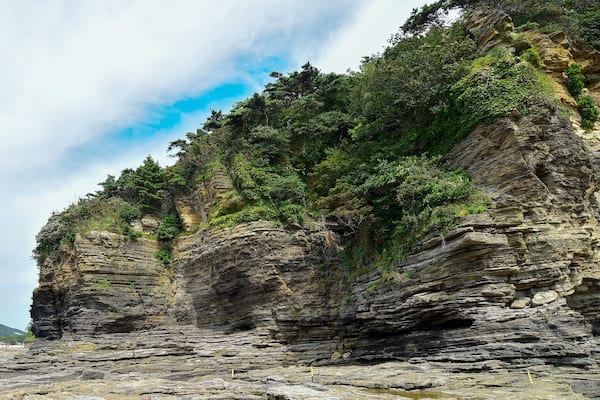 Chaeseokgang Cliffed Cosats in Buan-gun, Jeollabuk-do, South Korea.