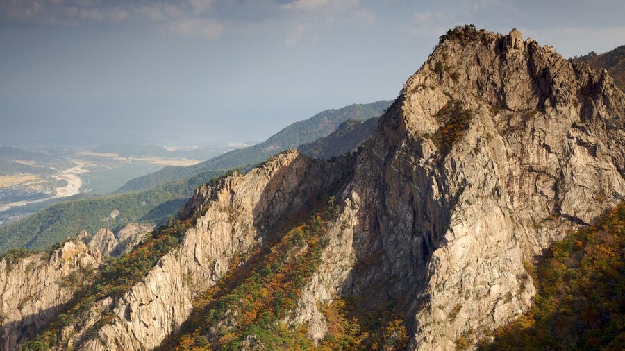 Parc National Seorak-san qui includes gorge ou canyon, montagnes et panoramas