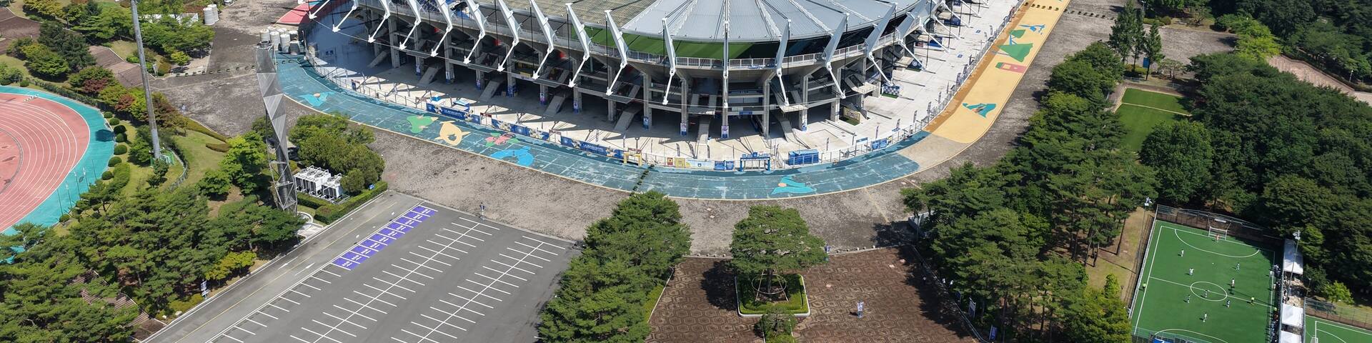 울산 문수축구경기장 항공 촬영 전경
Aerial View of Ulsan Munsu Football Stadium in South Korea