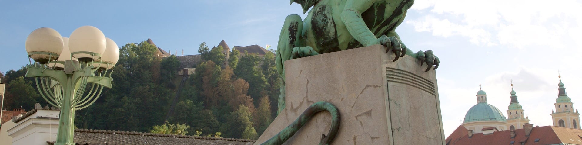 Dragon Bridge which includes a monument