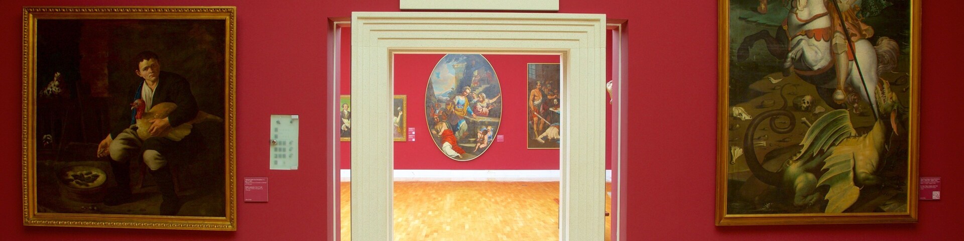 National Gallery of Slovenia which includes interior views