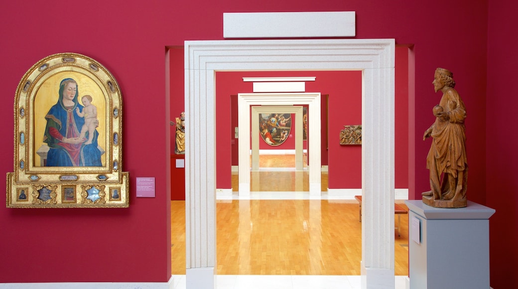 National Gallery of Slovenia featuring interior views