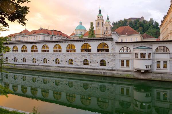 St. Nicholas Cathedral which includes a church or cathedral, heritage elements and a river or creek