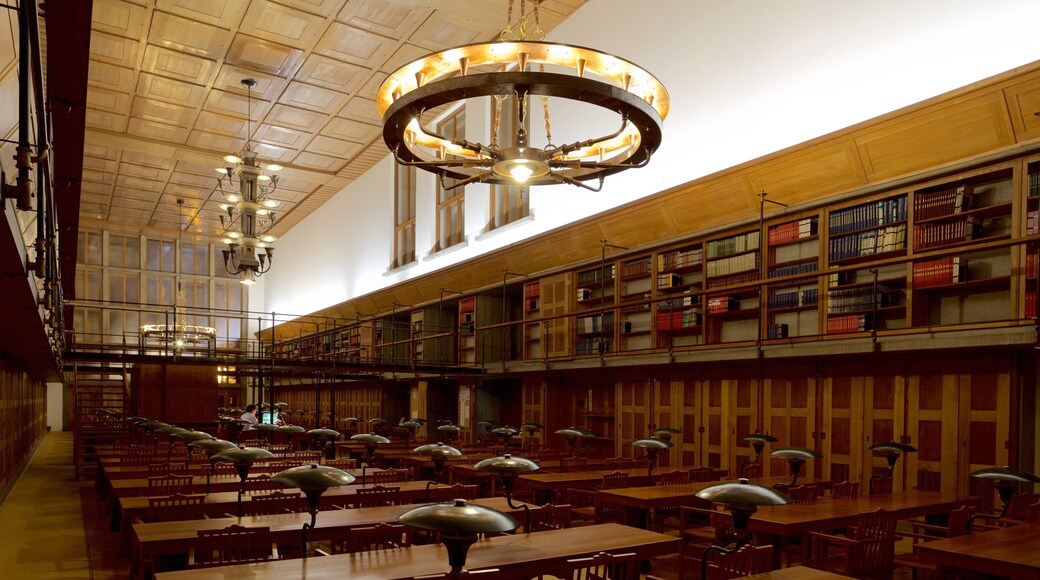 National and University Library of Slovenia showing interior views