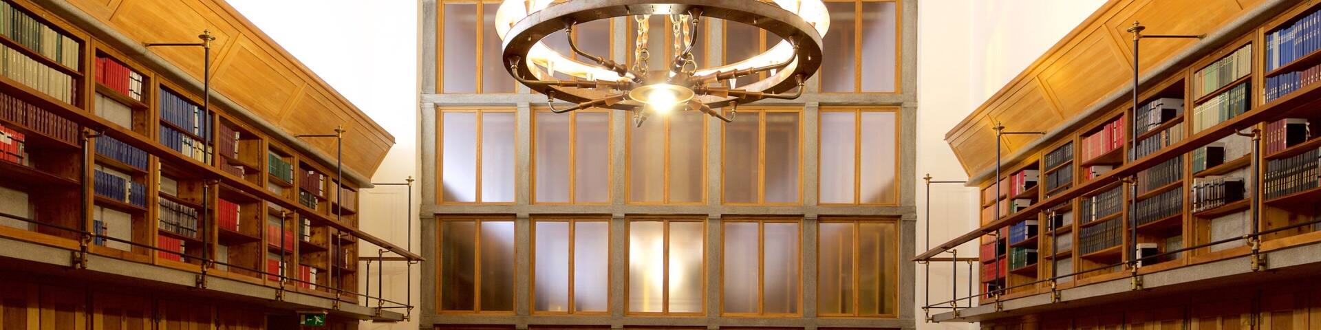 National and University Library of Slovenia which includes interior views