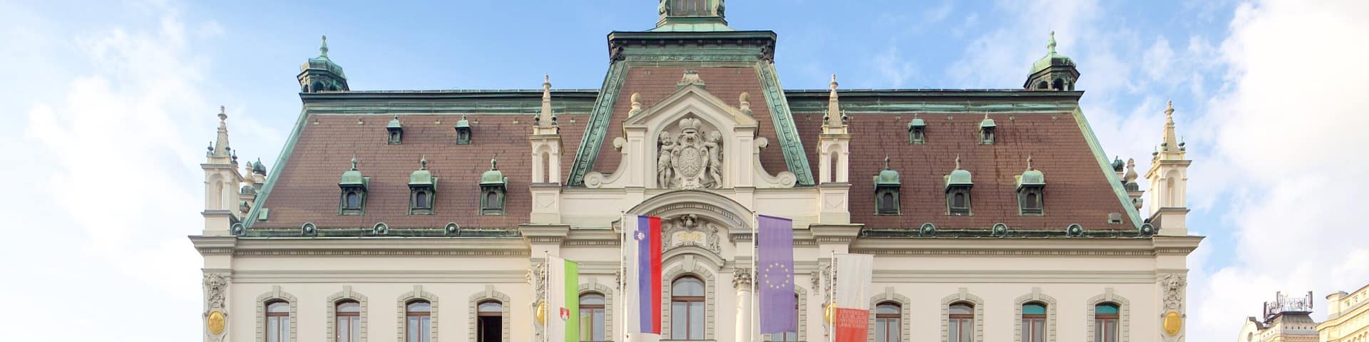University of Ljubljana mit einem historische Architektur