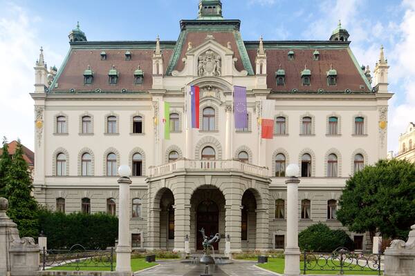 University of Ljubljana mit einem historische Architektur