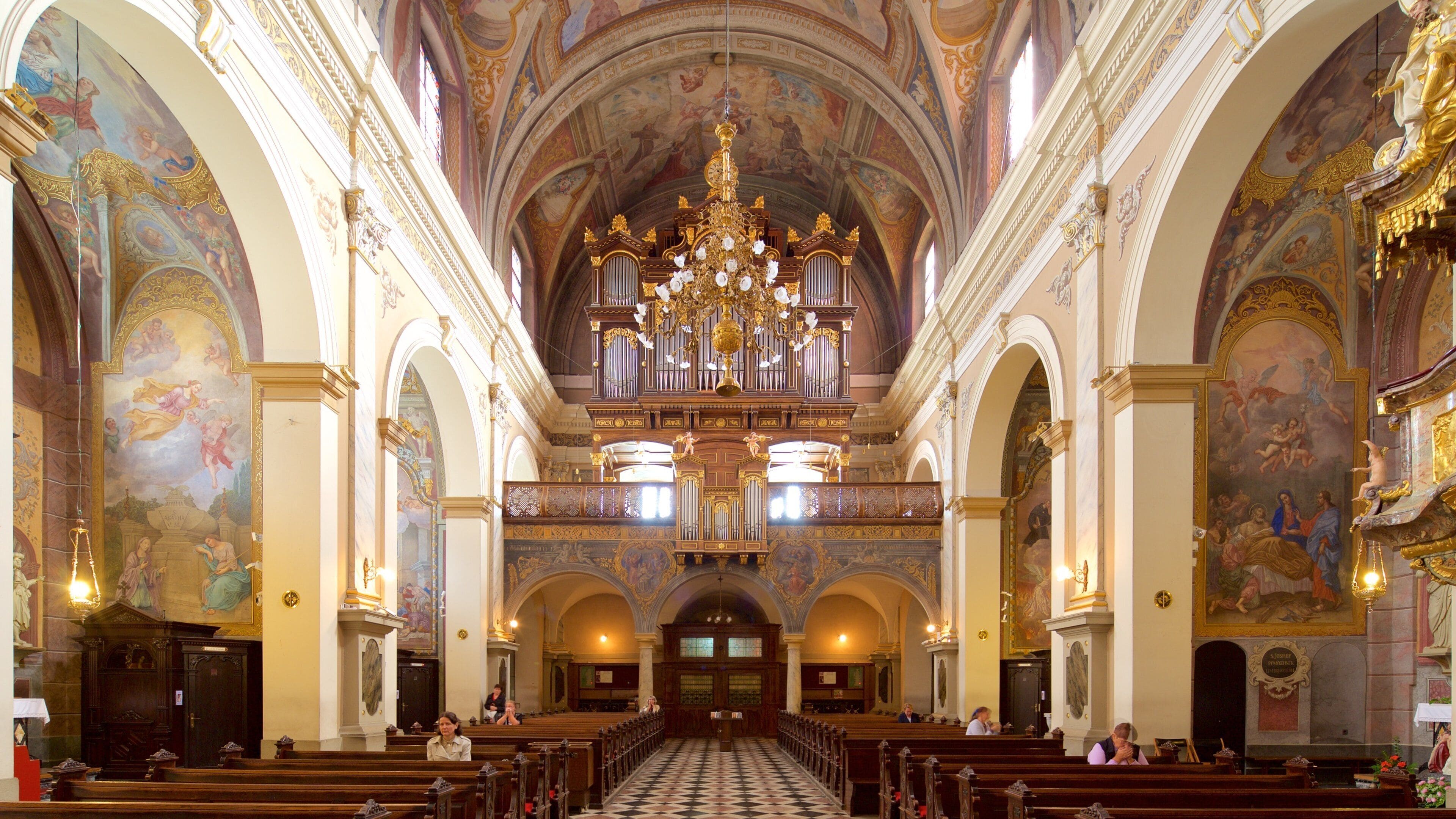 Franciscan Church of the Annunciation featuring religious aspects, a church or cathedral and interior views