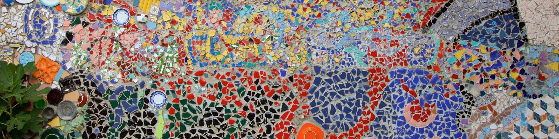 Metelkova which includes outdoor art and a small town or village