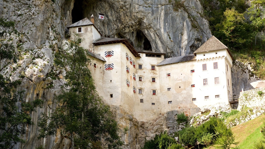 Predjama Castle qui includes patrimoine architectural