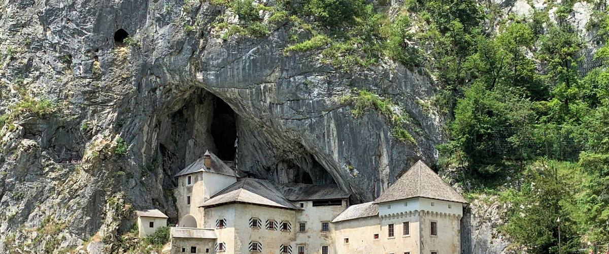 Castle in the side of the rock! Beautiful Predjama Castle in Karst region of Slovenia