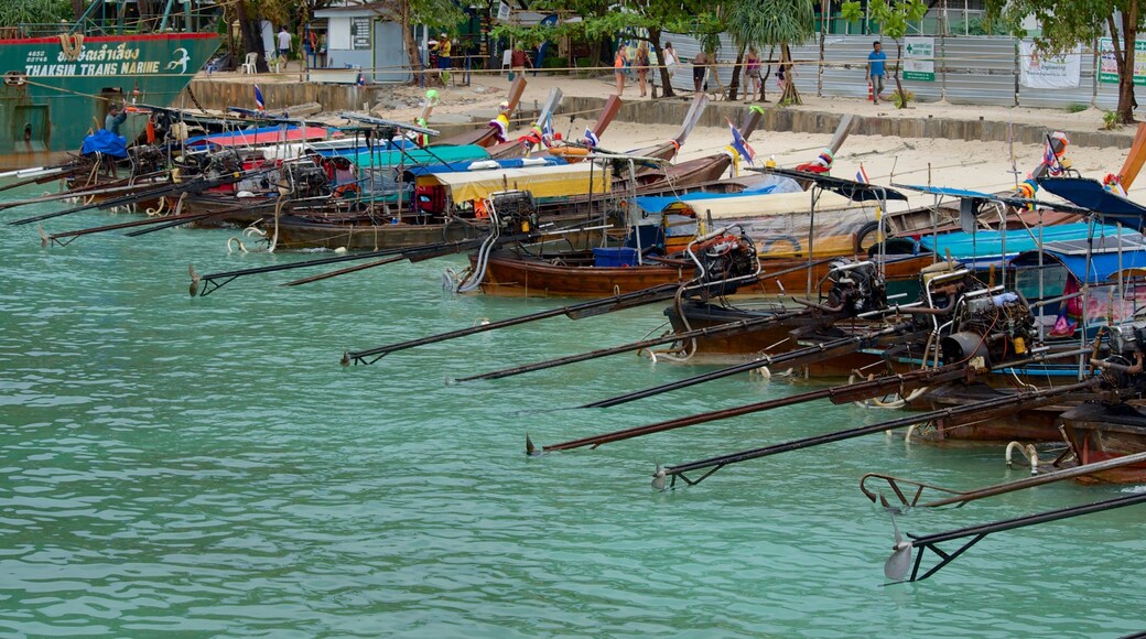 Ao Ton Sai Beach featuring boating, a bay or harbour and general coastal views