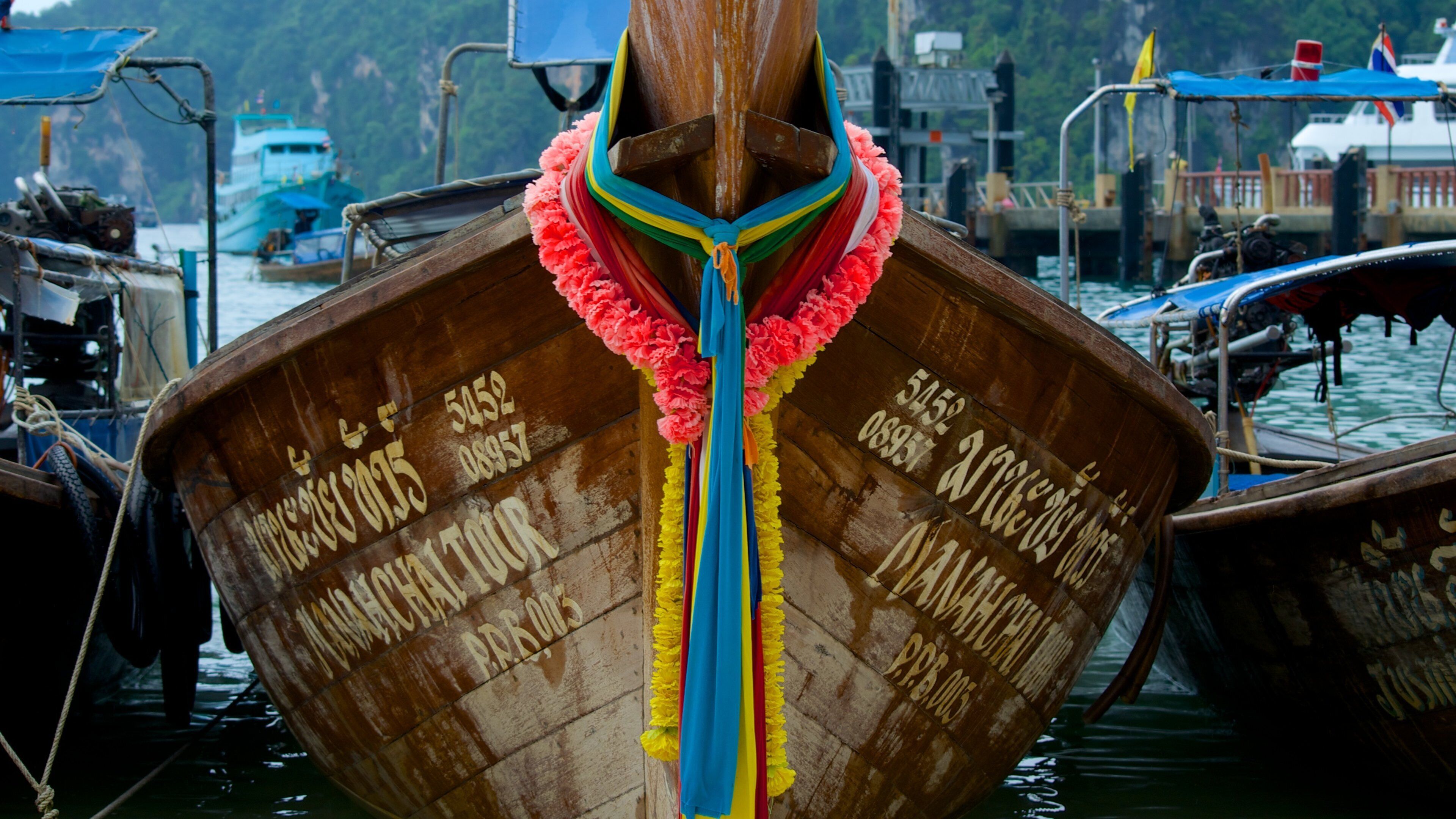Ao Ton Sai Beach which includes boating