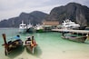 Main ferry jetty Ao Ton Sai beach Ko Phi Phi island Thailand