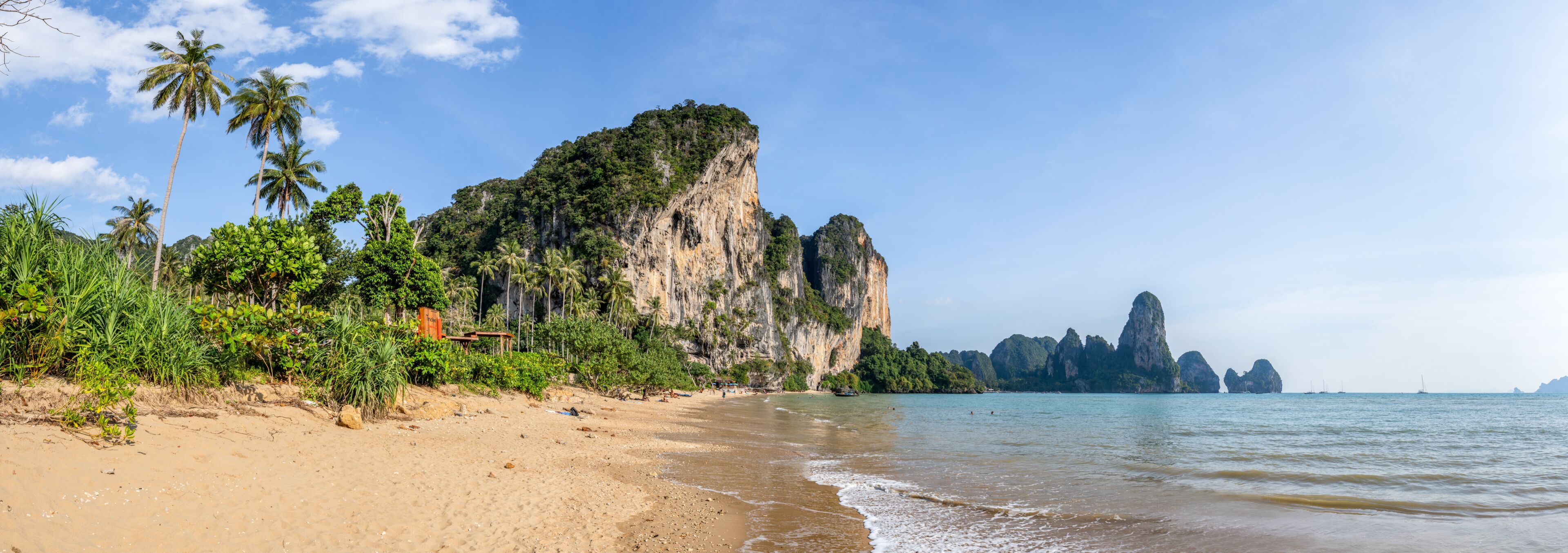 Summer vacation at Tonsai Beach, Krabi Province, Thailand