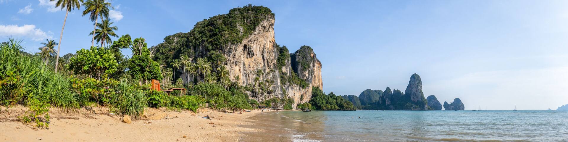 Summer vacation at Tonsai Beach, Krabi Province, Thailand