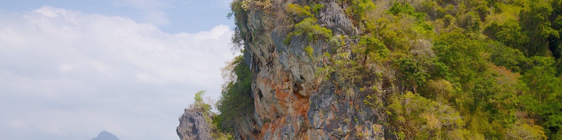 Ao Phang Nga National Park featuring landscape views, island images and rugged coastline