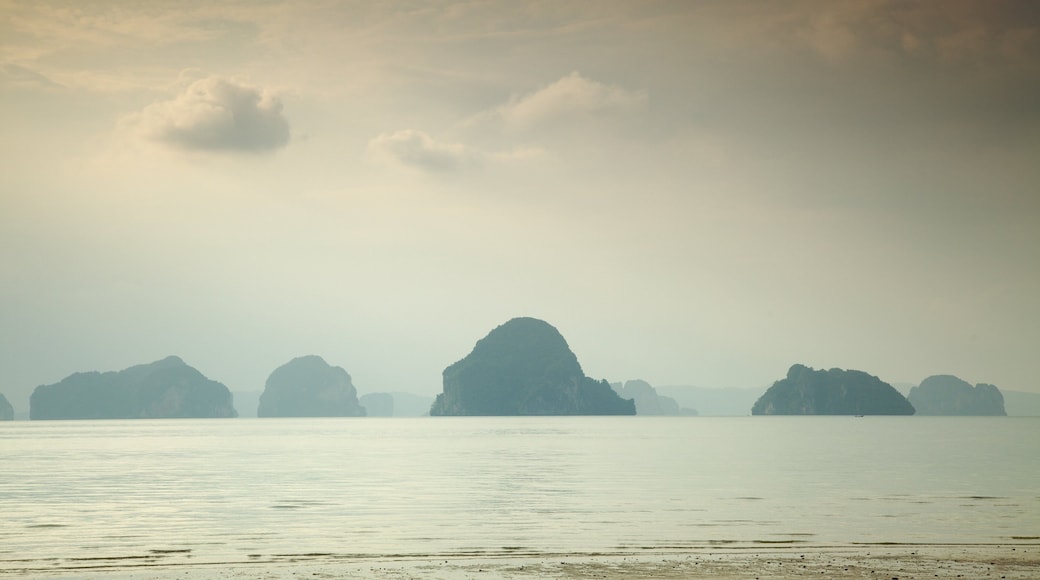 Ao Phra Nang Beach featuring island views, mist or fog and general coastal views