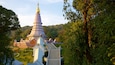 Parque Nacional Doi Inthanon que incluye un templo o lugar de culto y un parque