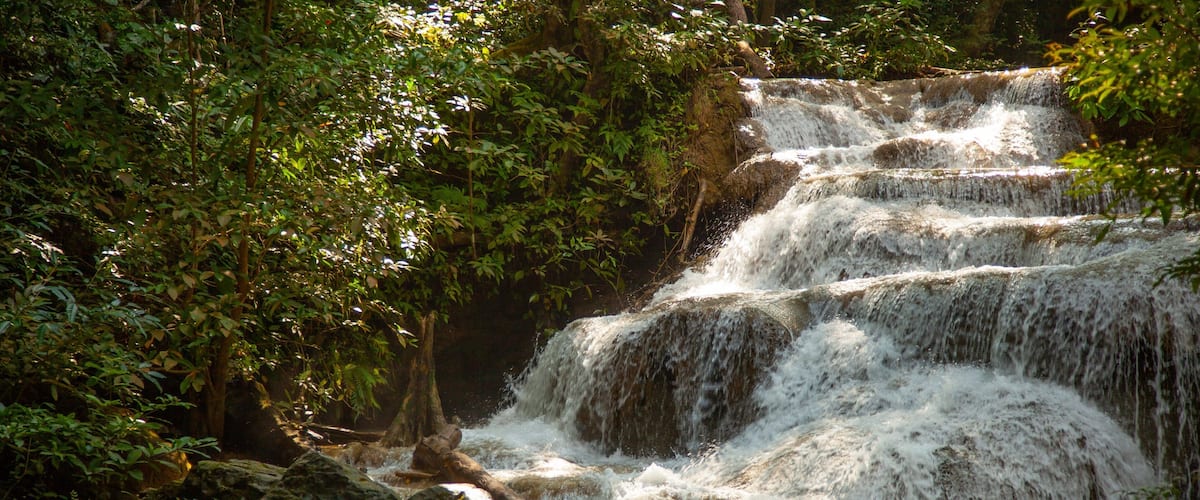 Erawan National Park featuring a river or creek